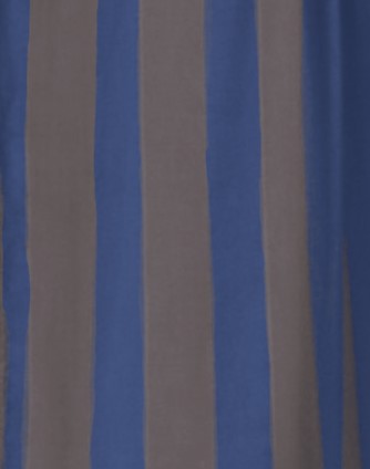 Striped fabric with blue and gray vertical stripes