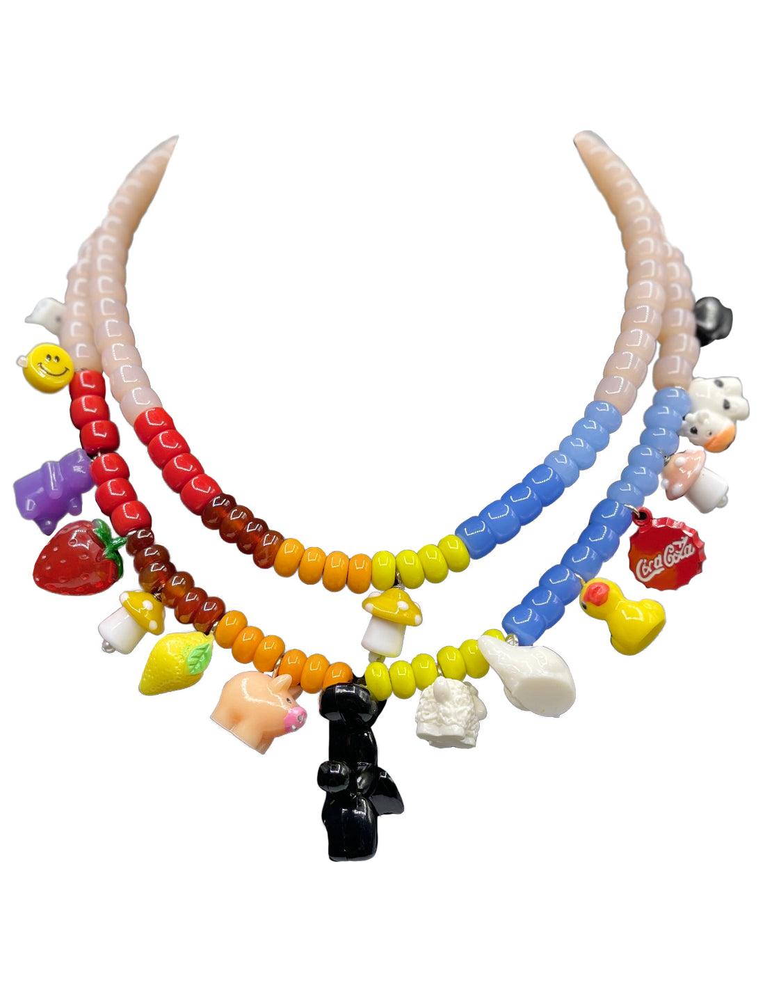 Iris Rainbow Double Charmed Necklace - Erika Peña
