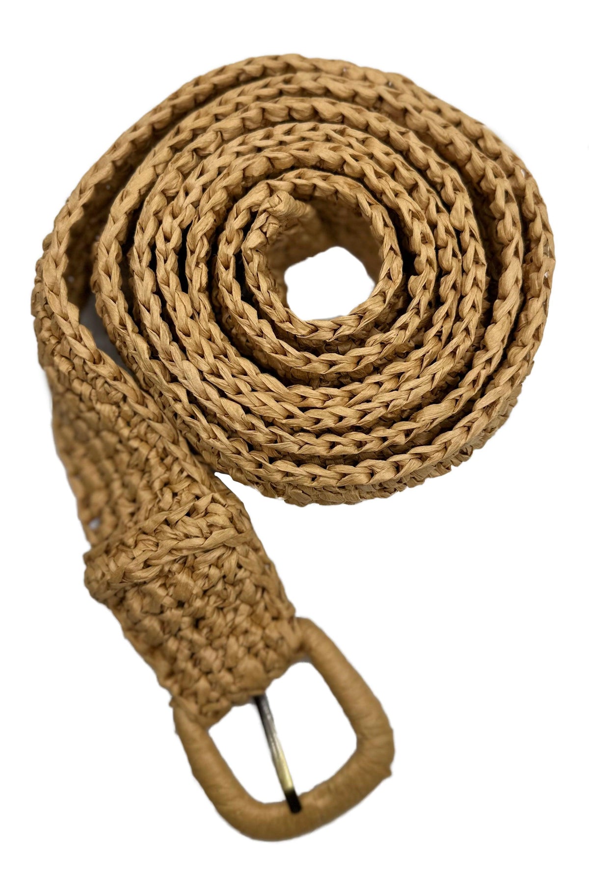 ISABELLA DOUBLE WRAP BELT- BASKET WEAVE