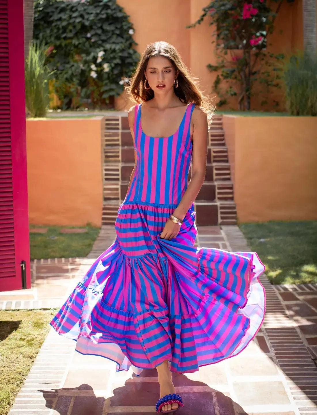 SELENA MAXI DRESS STRIPE - Erika Peña