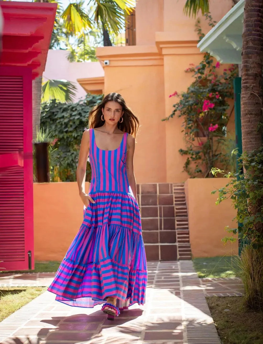 SELENA MAXI DRESS STRIPE - Erika Peña