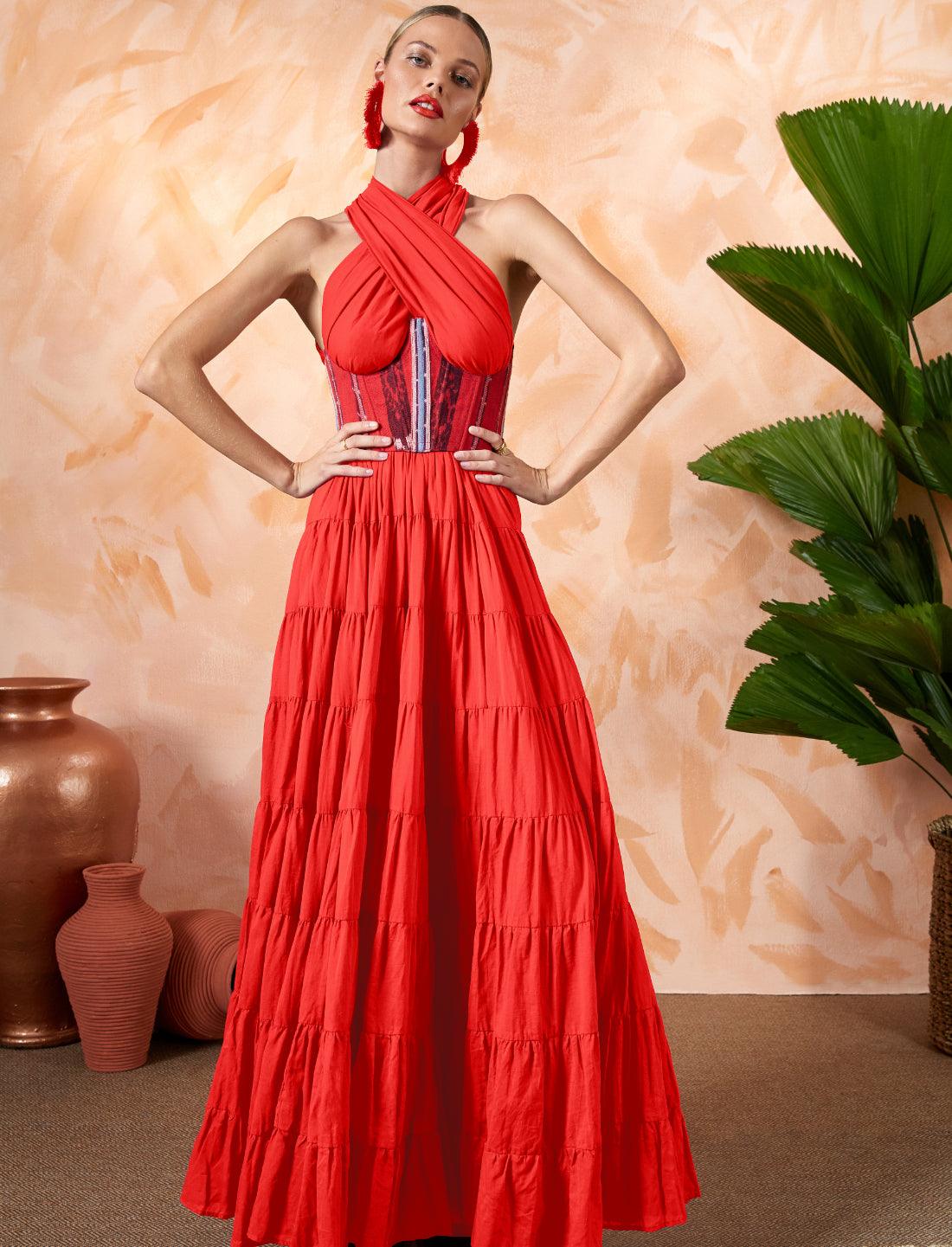 SELMA WOMEN BOHEMIAN MAXI DRESS - Erika Peña