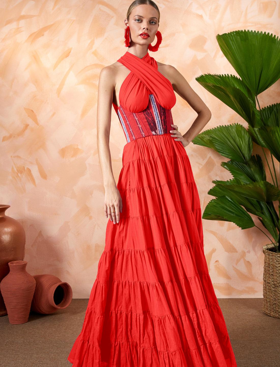 SELMA WOMEN BOHEMIAN MAXI DRESS - Erika Peña