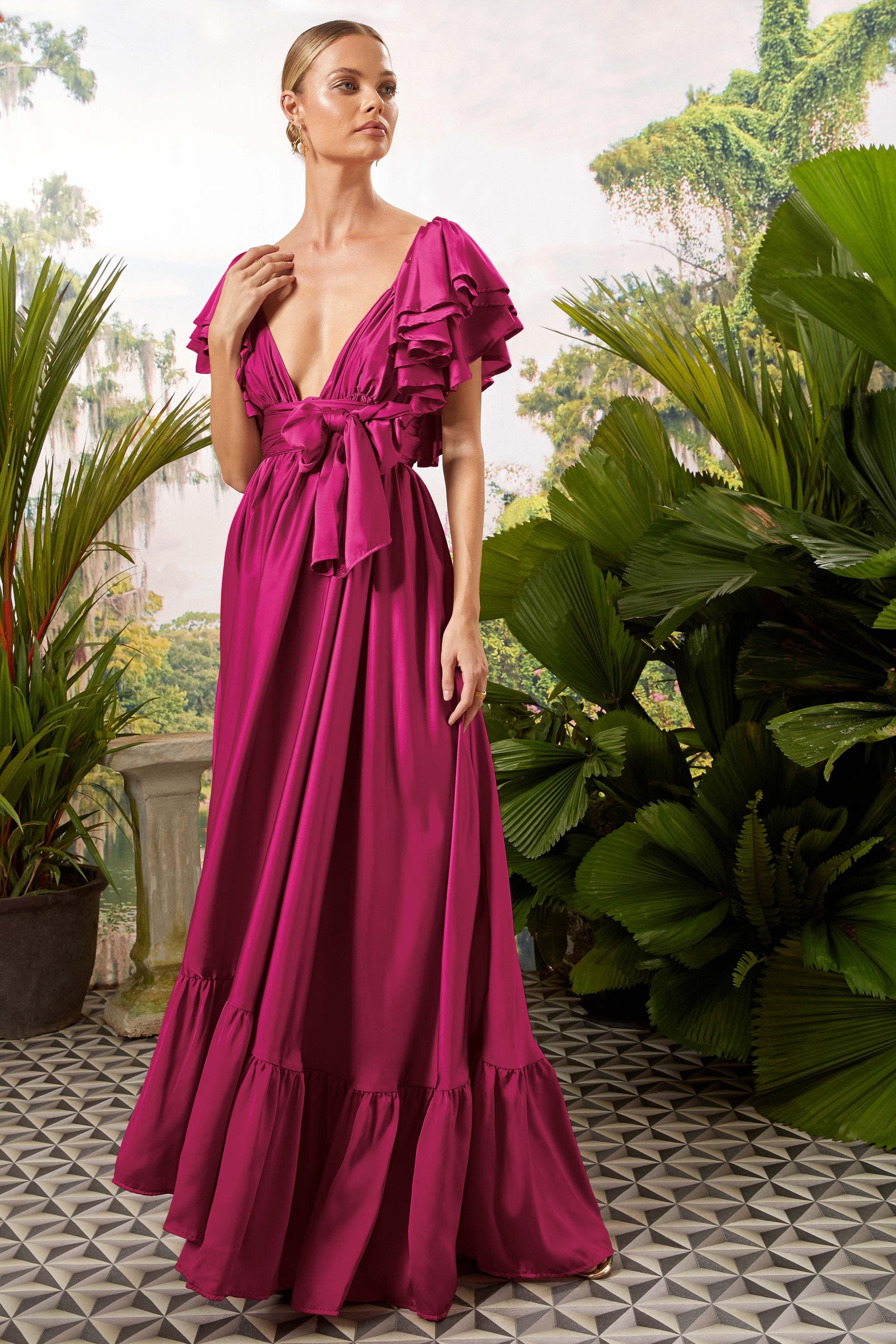 Erika Pea Valeria Maxi Dress Prosecco Gold / O/S Erika Pea Valeria Maxi Dress Prosecco Gold / O/S