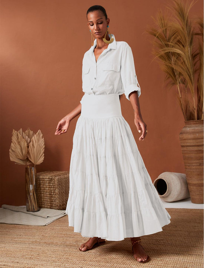 ANA WOMEN BOHO MAXI SKIRT - Erika Peña