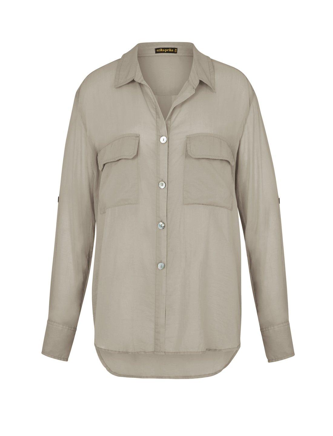 Ana Rumba Shirt - STONE - Erika Peña