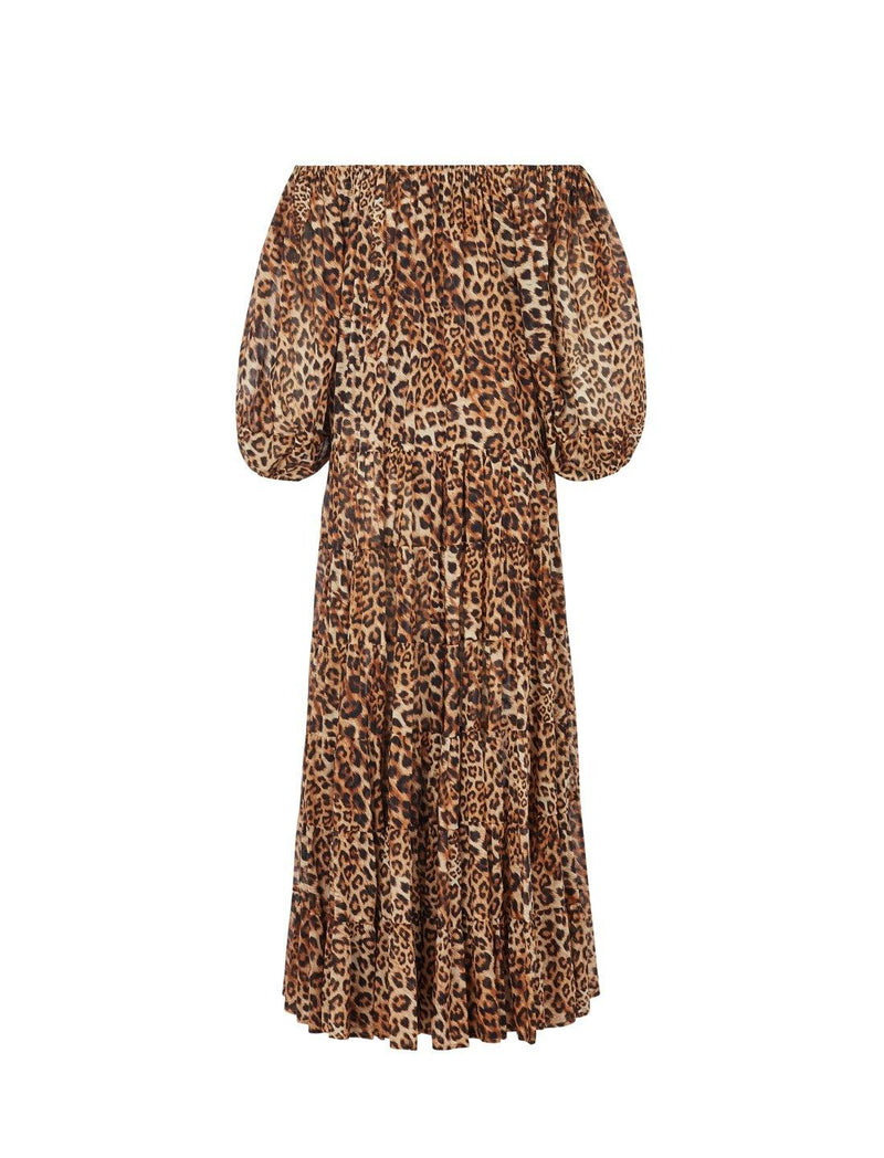 BRIELLE SAHARA LEOPARD MAXI DRESS - Erika Peña