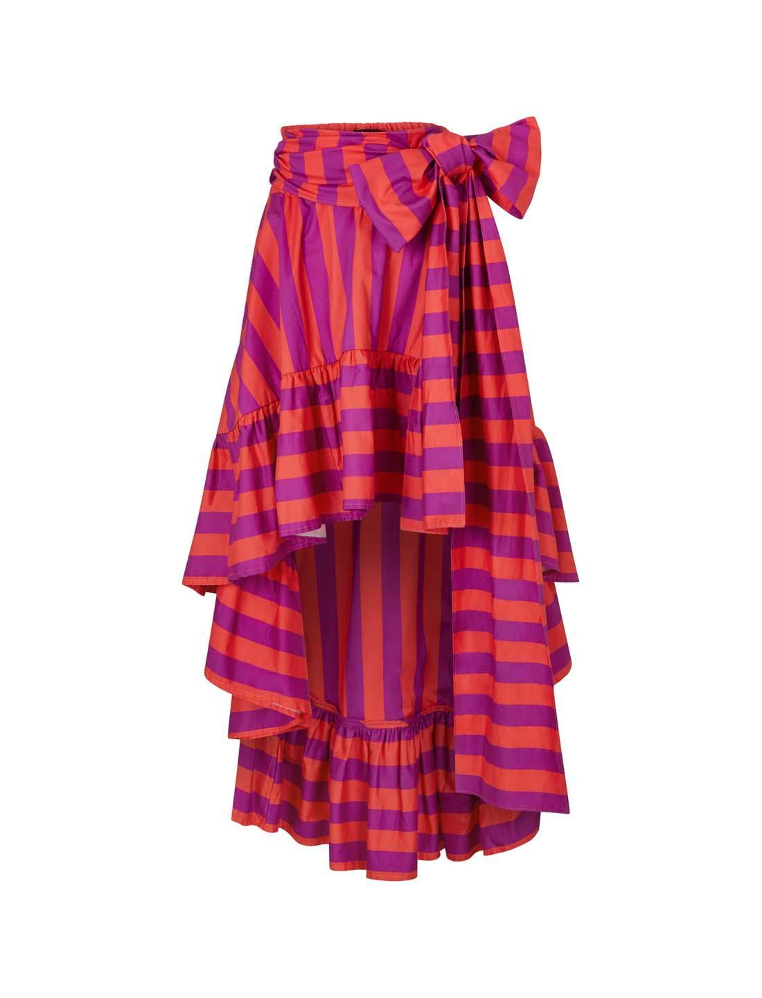 Erika Peña Coco Dress Coral Stripe / Xs/S