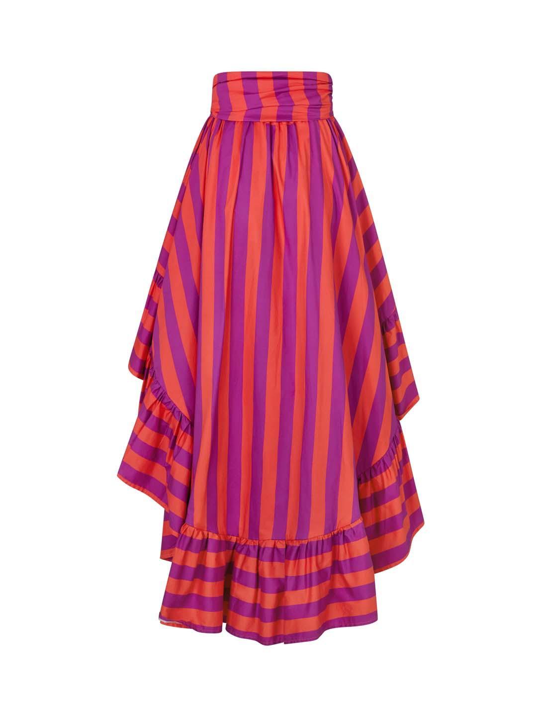 Erika Peña Coco Dress Coral Stripe / Xs/S