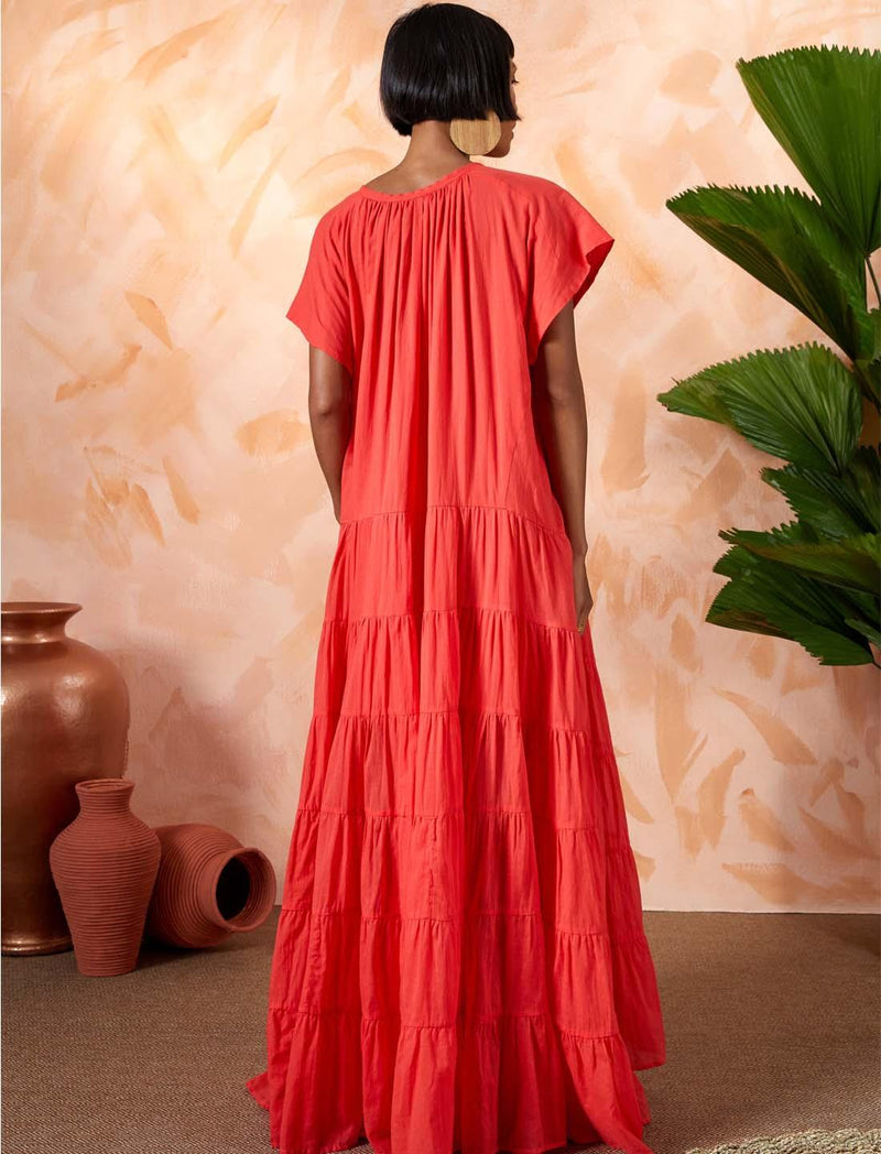 ADELLA MAXI DRESS WITH SASH - Erika Peña