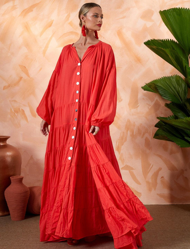 ELLA WOMEN BOHEMIAN MAXI DRESS - Erika Peña