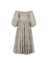 Brielle Full Sleeve Tiered Little Girls Dress - STONE - Erika Peña