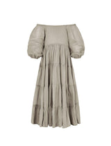 Brielle Full Sleeve Tiered Little Girls Dress - STONE - Erika Peña