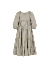 Brielle Full Sleeve Tiered Little Girls Dress - STONE - Erika Peña