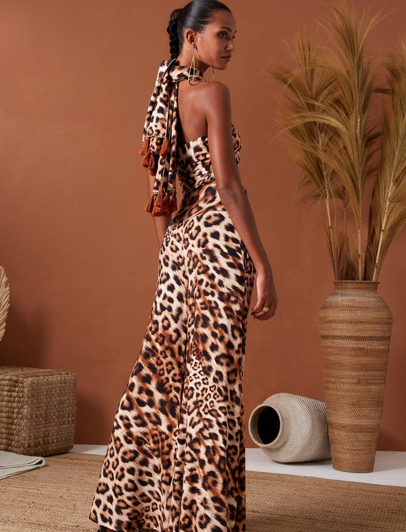 Sahara Rayon Leopard Sash Belt - Erika Peña