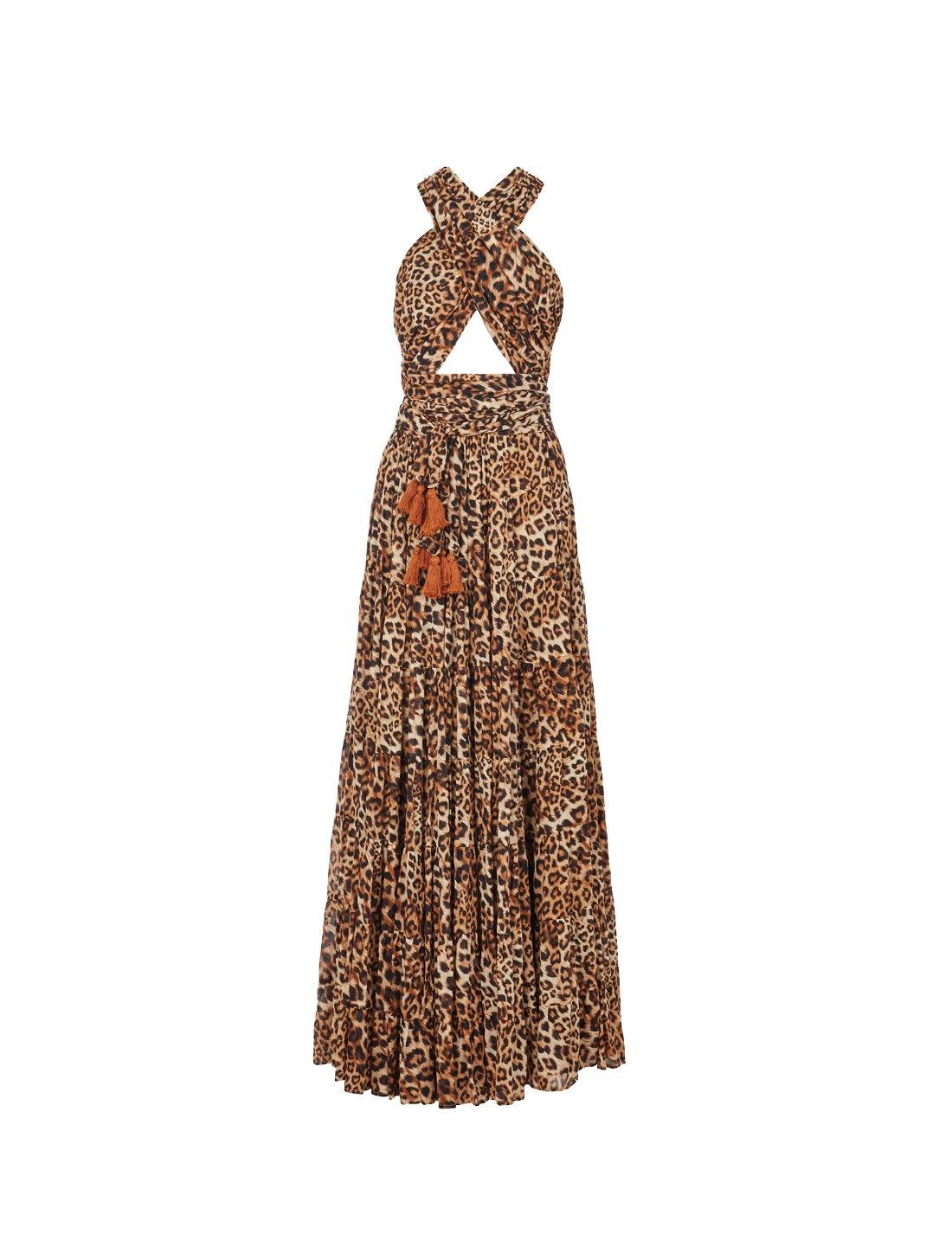 SELMA SAHARA LEOPARD DRESS - Erika Peña