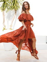 RITA RUMBA HIGH LOW SKIRT - Erika Peña