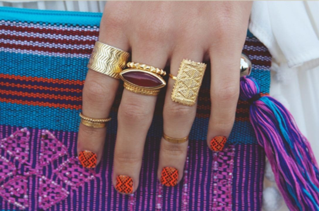 Gitana Granulation Stack Ring - Erika Peña
