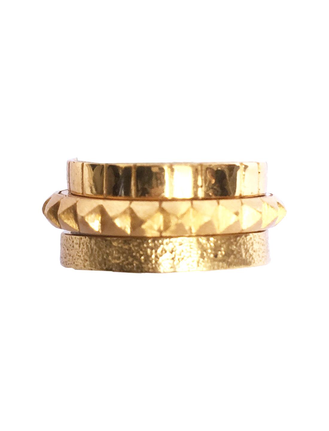 Isi Midi-Ring Lines Pyramid Soiled Set - Erika Peña