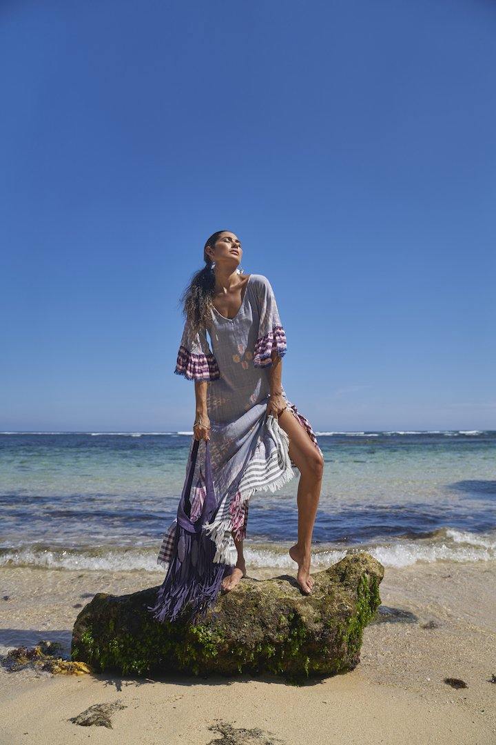 MARGARITA IKAT LONG DRESS - Erika Peña