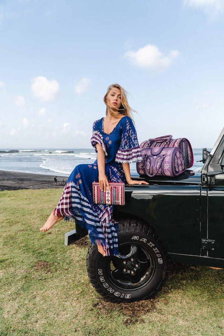 MARGARITA IKAT LONG DRESS - Erika Peña