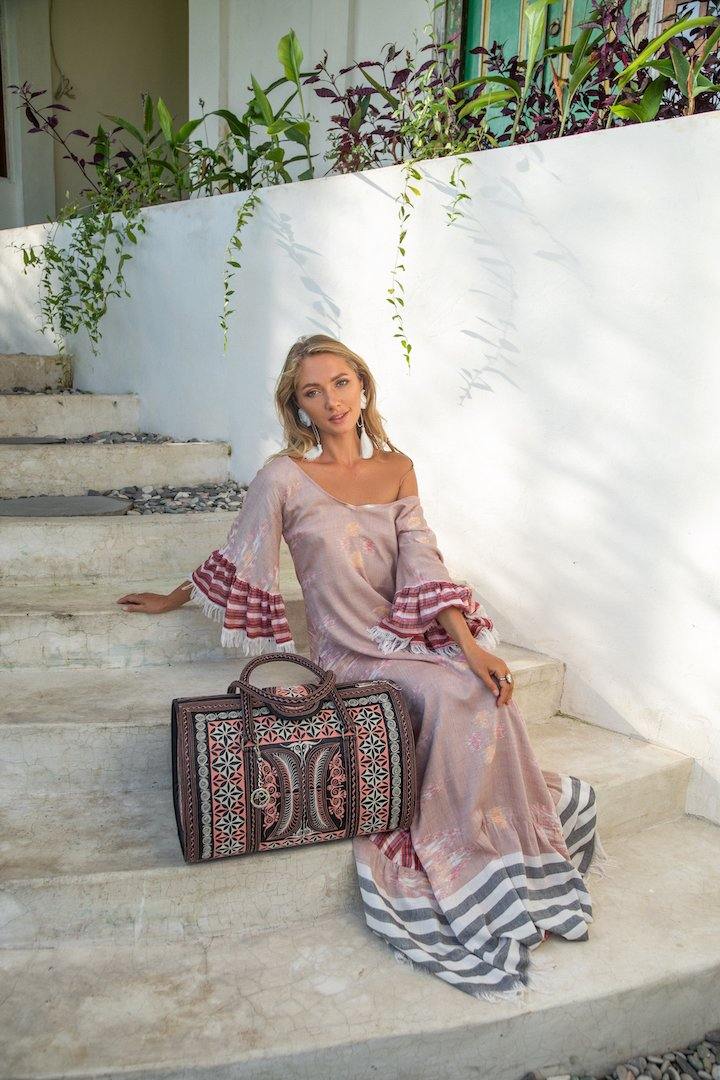 MARGARITA IKAT LONG DRESS - Erika Peña