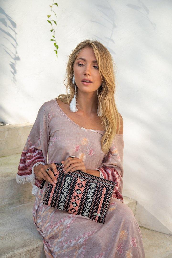 MARGARITA IKAT LONG DRESS - Erika Peña