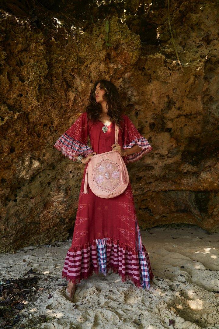 MARGARITA IKAT LONG DRESS - Erika Peña
