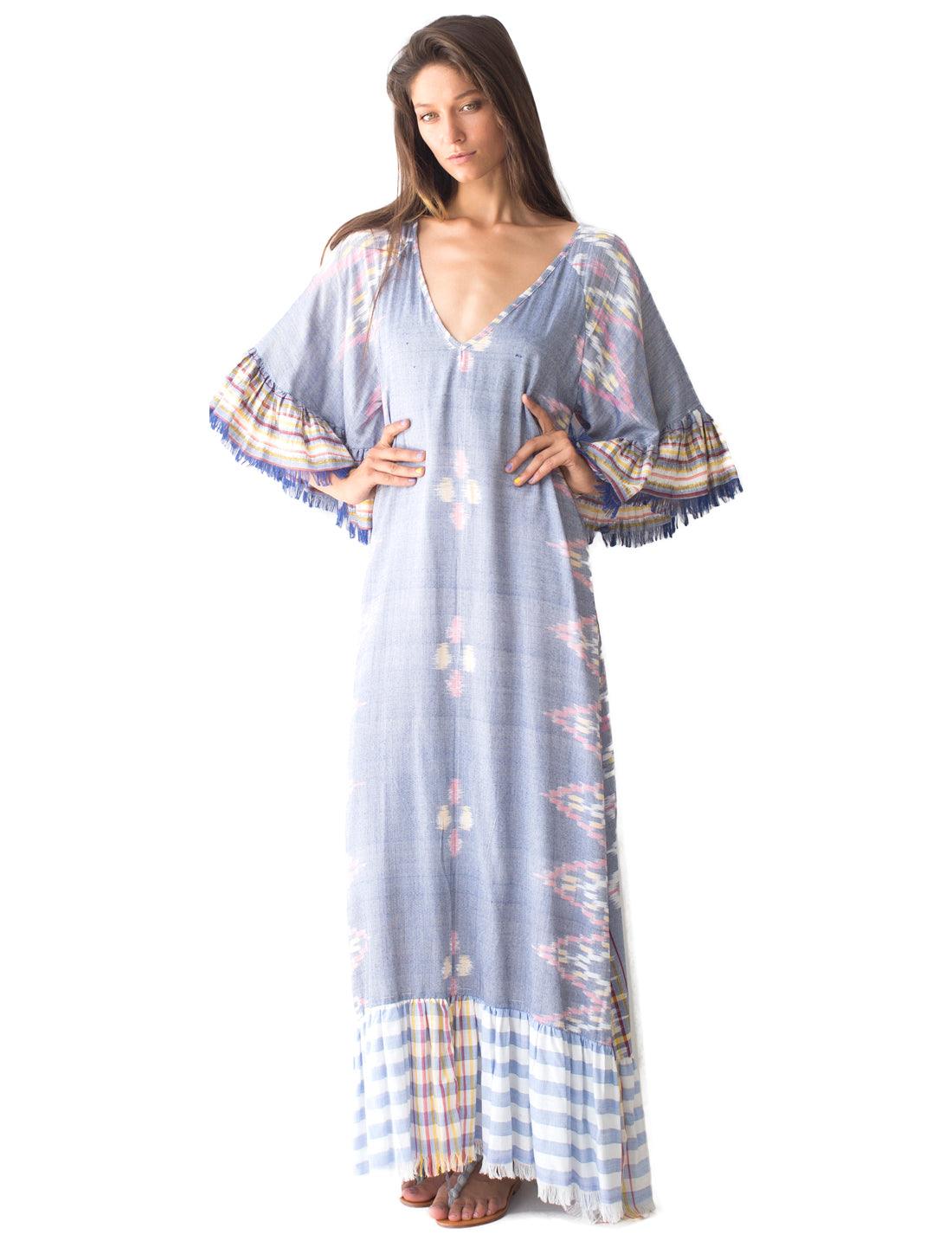 MARGARITA IKAT LONG DRESS - Erika Peña