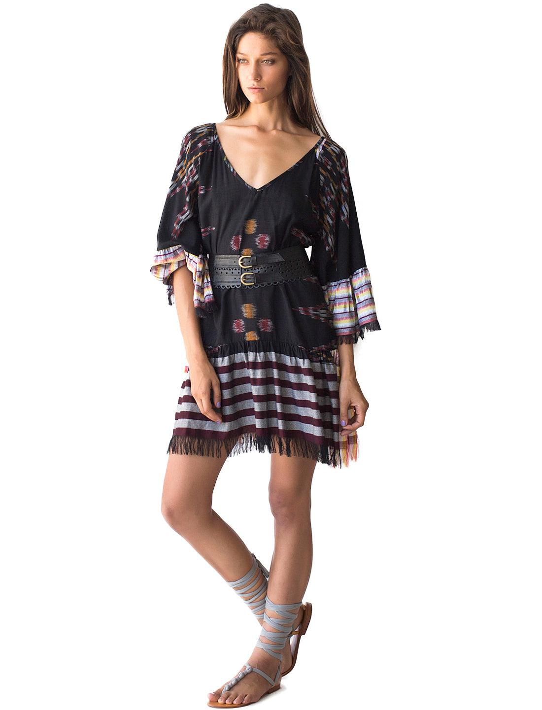 MARGARITA SHORT IKAT DRESS - Erika Peña