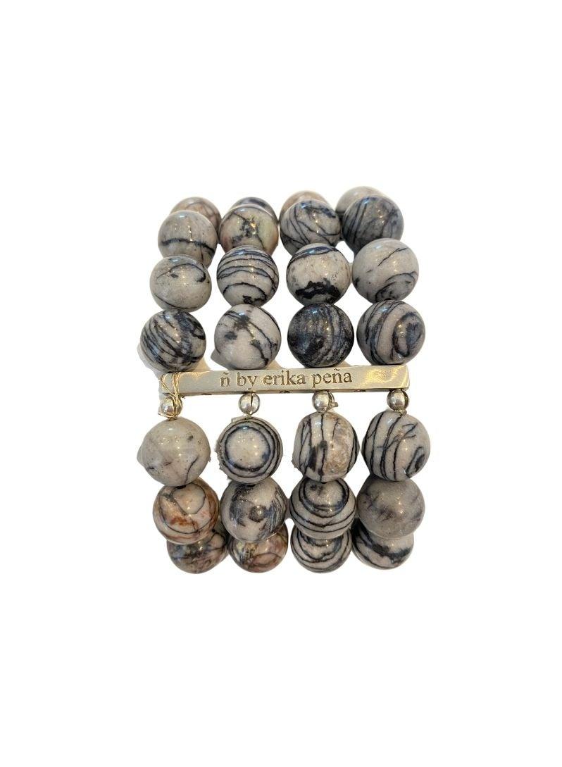 Mona Island Layered Stone Bead Cuff - Erika Peña