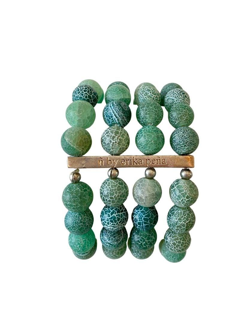 Mona Island Layered Stone Bead Cuff - Erika Peña
