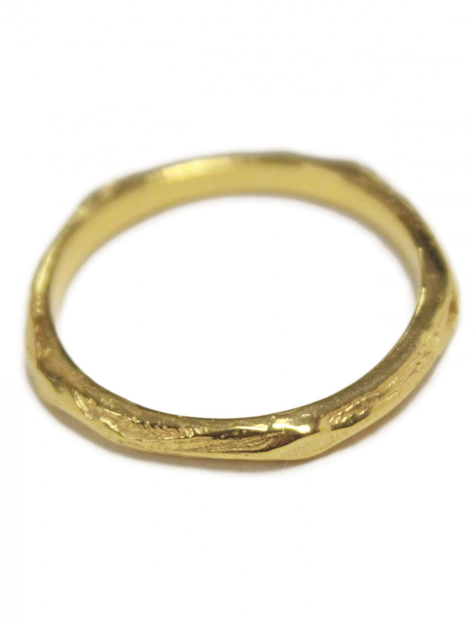 Thin Tree Hammered Stack Ring - Erika Peña