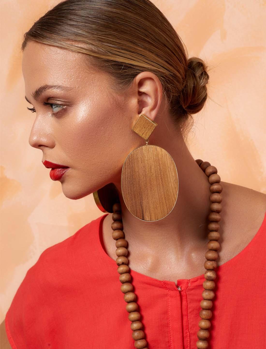 VIDA OVAL EARRING - Erika Peña