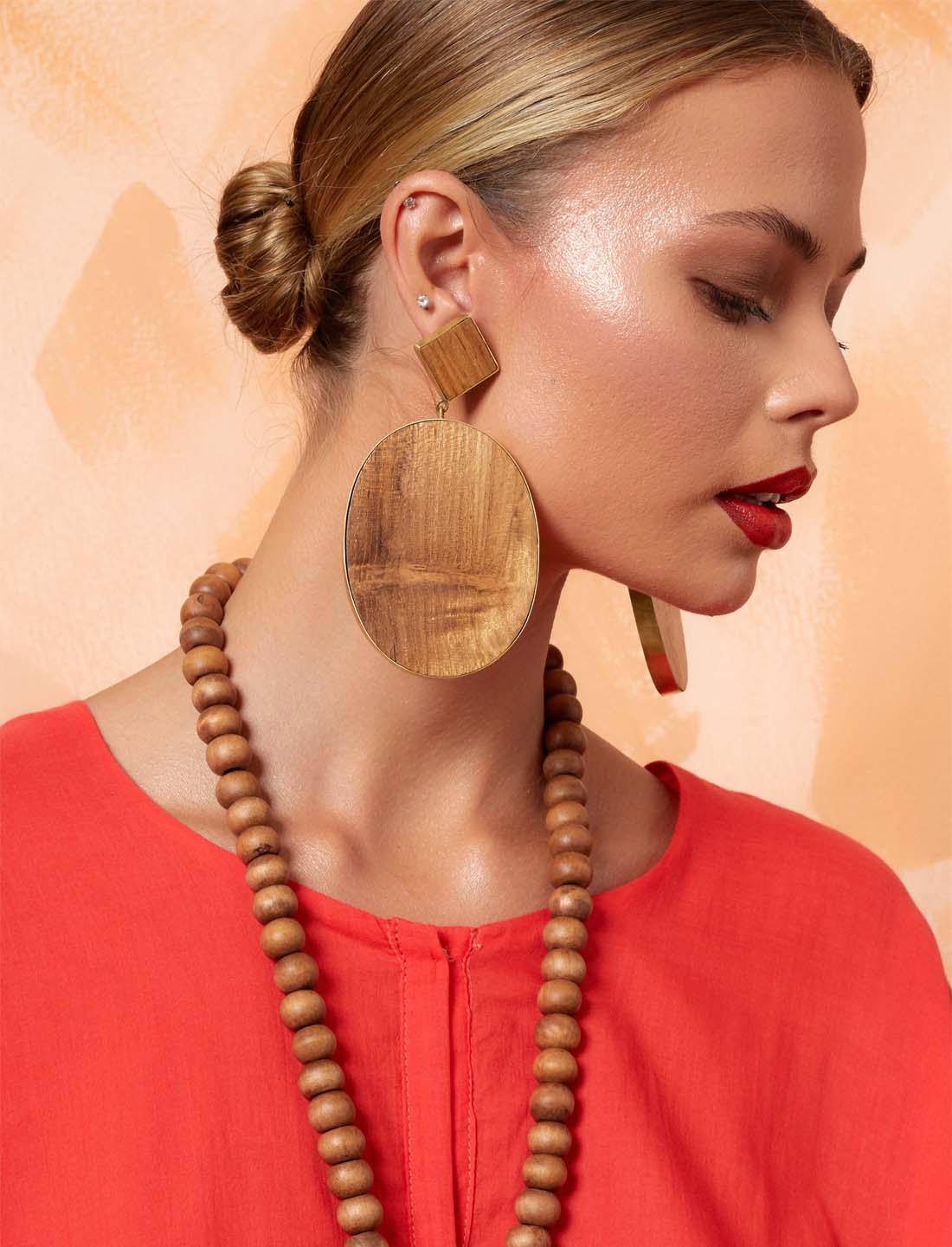 VIDA OVAL EARRING - Erika Peña